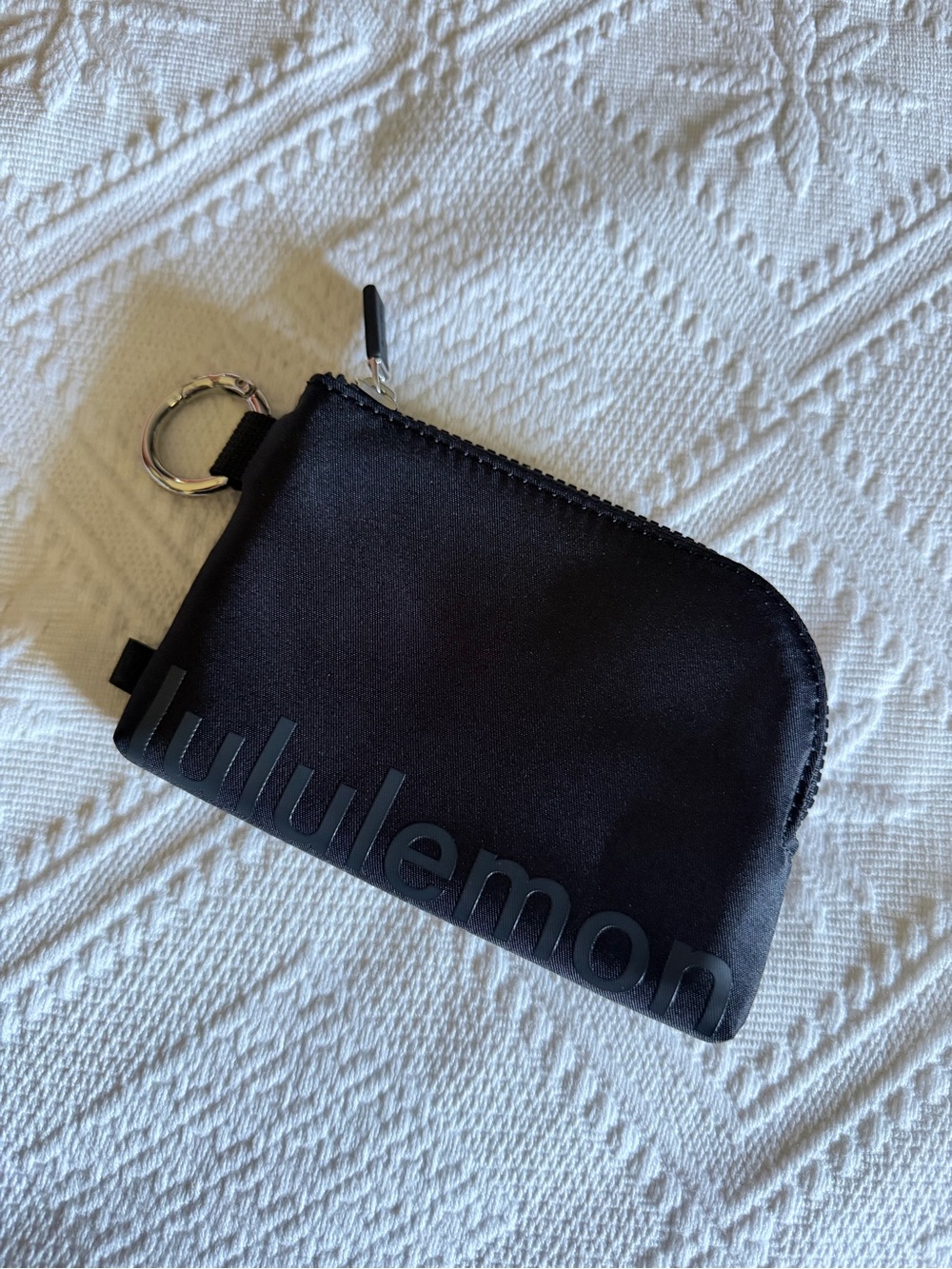 lululemon athletica Black Zip Card & Key Holder